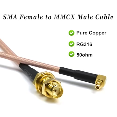 Câble pigtail MMCX SMA à angle droit pour réparer les pertes de signal - 3