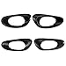 AUTEX 4pcs Interior Front Rear Left Right Door Handle Driver Passenger Side Textured Black Compatible with Chevrolet Trailblazer 2002-2009 Door Handle 15214507, 15214506, 15214502