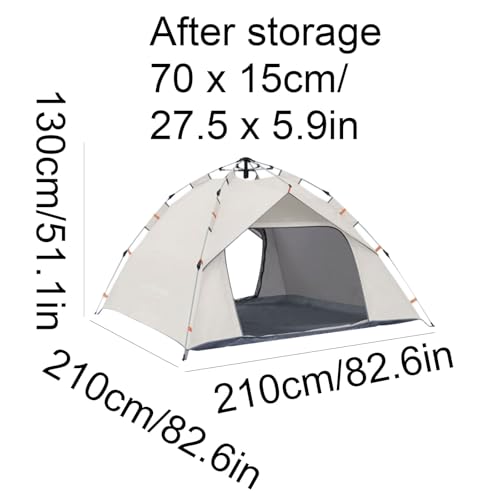 Carpa automática para camping 3-4 personas miniatura 2
