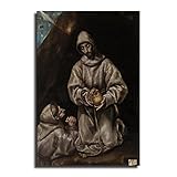 El Greco Saint Francis And Brother Leo Meditating on Death 