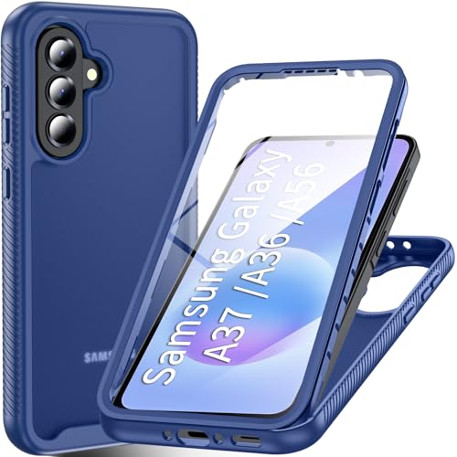 Coque Samsung Galaxy A37 A36 A56 5g antichoc robuste et intégrale bleu