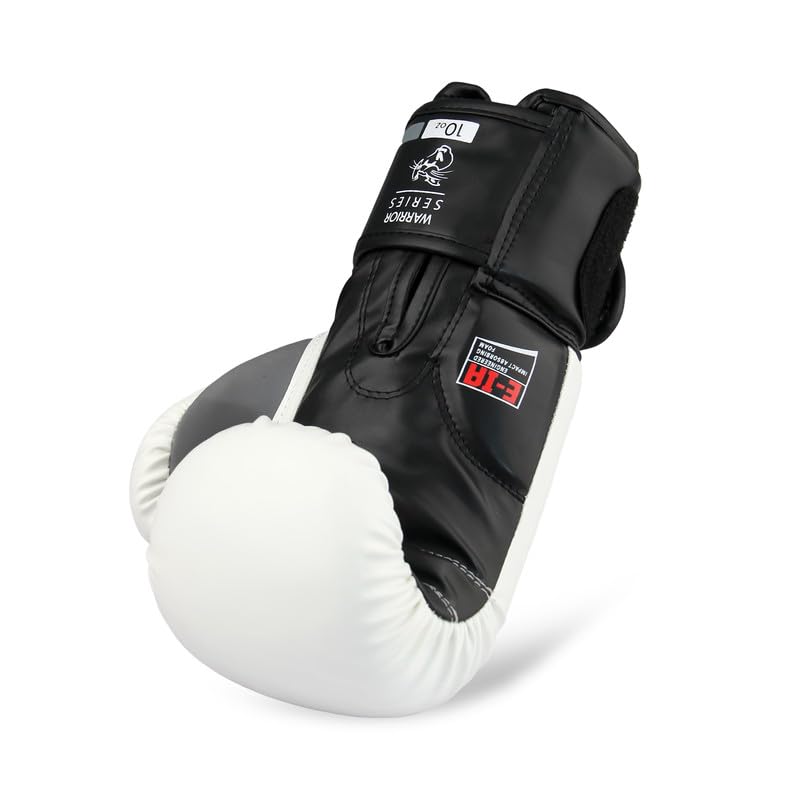 Mauzer Fire in Heart Warrior Series Boxing Gloves + Mexican-Style Stretch Printed Hand Wraps + Charcoal Deodorizer Glove Pouch 1