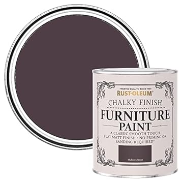 Rust-Oleum Dark Purple Upcycled Furniture Paint in Chalky Finish - Mulberry Street 750ml