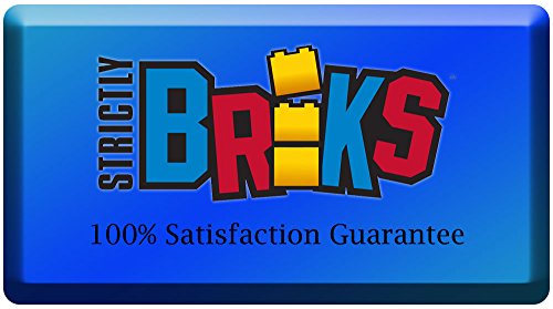 Strictly Briks Classic Grundplatten 10" x 10" Brik Tower 100% kompatibel mit Allen großen Marken | Bausteine für Türme, Regale und mehr | 6 Grundplatten und 50 Stapler in Blau, Grün und Grau – Bild 8