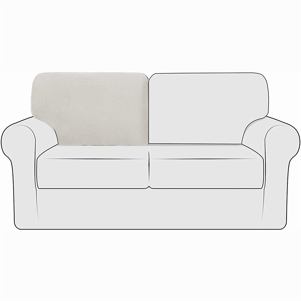 Housse de coussin en polaire jacquard pour dossier de canapé premium