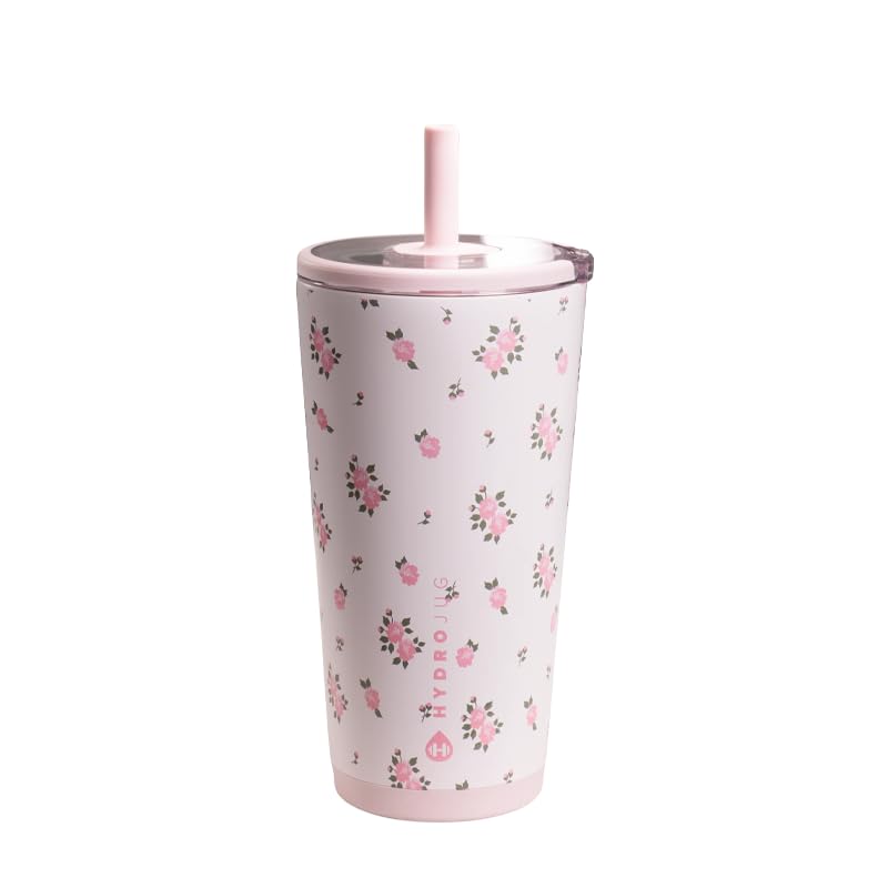 Everyday Tumbler 20 oz, Ceramic-Lined Straw Cup, Wildrose