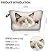 Evergoo 2 Pack Soft Makeup Bag for Purse, 3D Allover Printed Makeup Pouch with Zipper Cute Storage Washing Bag Small Pouch Gift for Women-Cat, 219