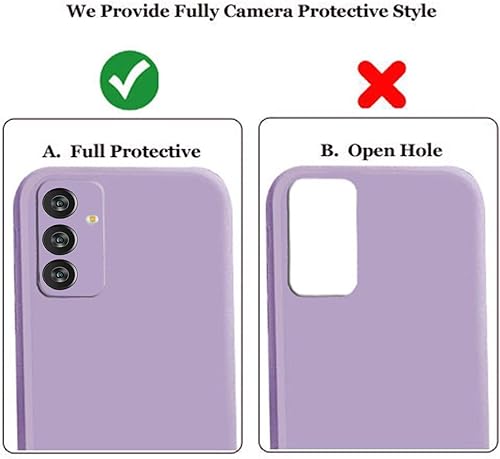 Image of A rtistque Liquid Silicone Back Cover Case for Samsung Galaxy F34 5G Shockproof TPU Soft Flexible with Camera Protection - Purple