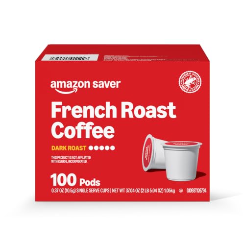 Amazon Brand - Happy Belly Dark Roast Coffee Pods, French Roast, Compatible with Keurig 2.0 K-Cup Brewers, 100 Count - image 5