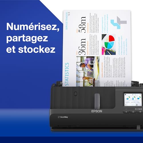 Epson ES C380W Chargeur automatique de documents + Scanner à feuille 600 x 600 DPI A4 Neuf - vue 7