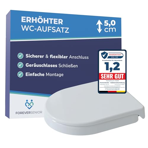 ForeverSenior Toilettensitzerhöhung 5 cm – Erhöhter...