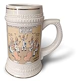 3dRose Popeye Support Group Tasse mit Steinmotiv, 530 ml, 624 ml, Weiß