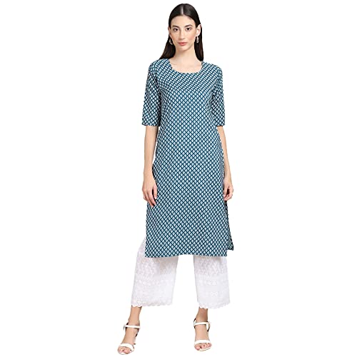 Image of Pinkmint Women's Crepe Floral Straight Kurta