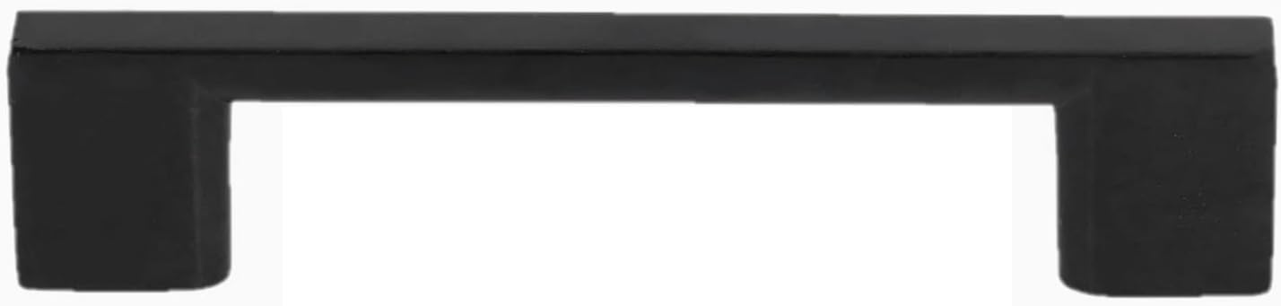 5 Inch Cabinet Pulls, Miami Decorative 5-7/8 (149mm) Cabinet Handles, Solid Zinc Alloy Metal, Kitchen Cabinet Hardware, Center to Center 128mm Drawer Handles with Mounting Screws. (4, Matt Black)