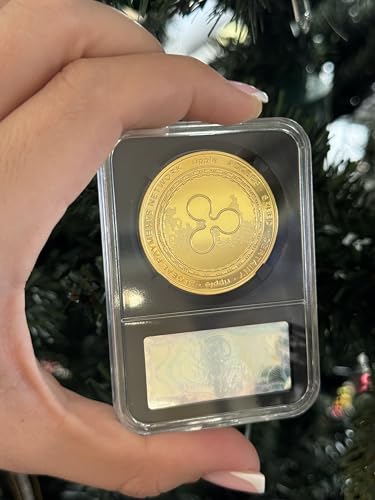 XRP Physical Coin - Golden Color with Plastic Protective Case, Limited Edition Cryptocurrency Collectible, for XRP Fans & Investors - Image 4