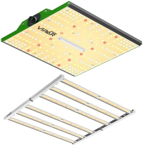 VIPARSPECTRA Latest KS5000 LED Grow Light 500W with Samsung LM301H Osram Diodes Plus P1000 LED Grow Light, Dimmable Full Spectrum Plant Grow Light for Indoor Plants Seeding Veg and Bloom
