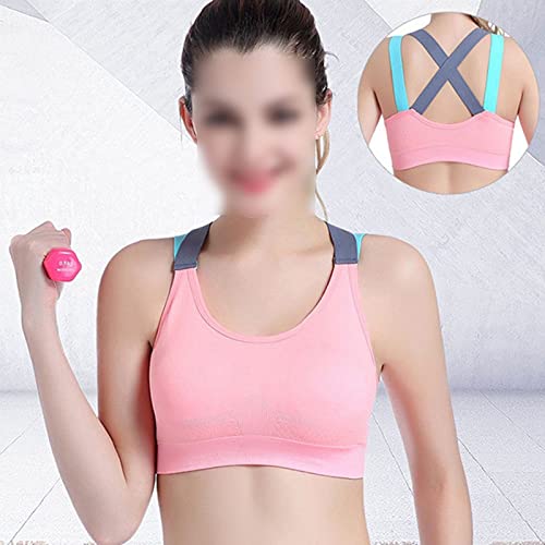 Tops de entrenamiento sujetador deportivo transpirable deportes Copa A-D sujetador deportivo Fitness Cross Back Push Up Bra para las mujeres gimnasio Correr Yoga Bra Push Up