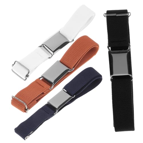 4Pcs Belts for Boys Stretchy Elastic Waistbands Camel for Daily Wear School Uniforms and Casual Outfits