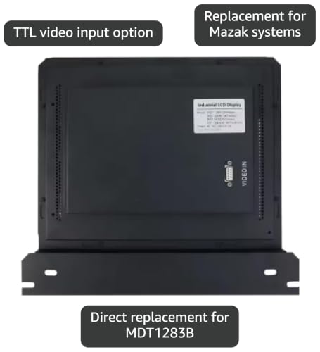 Image of 12inch MDT-1283-02 (MDT1283B-1A) CNC Monitor LCD Monochrome Amber CRT Display Screen for Mazak Monitor