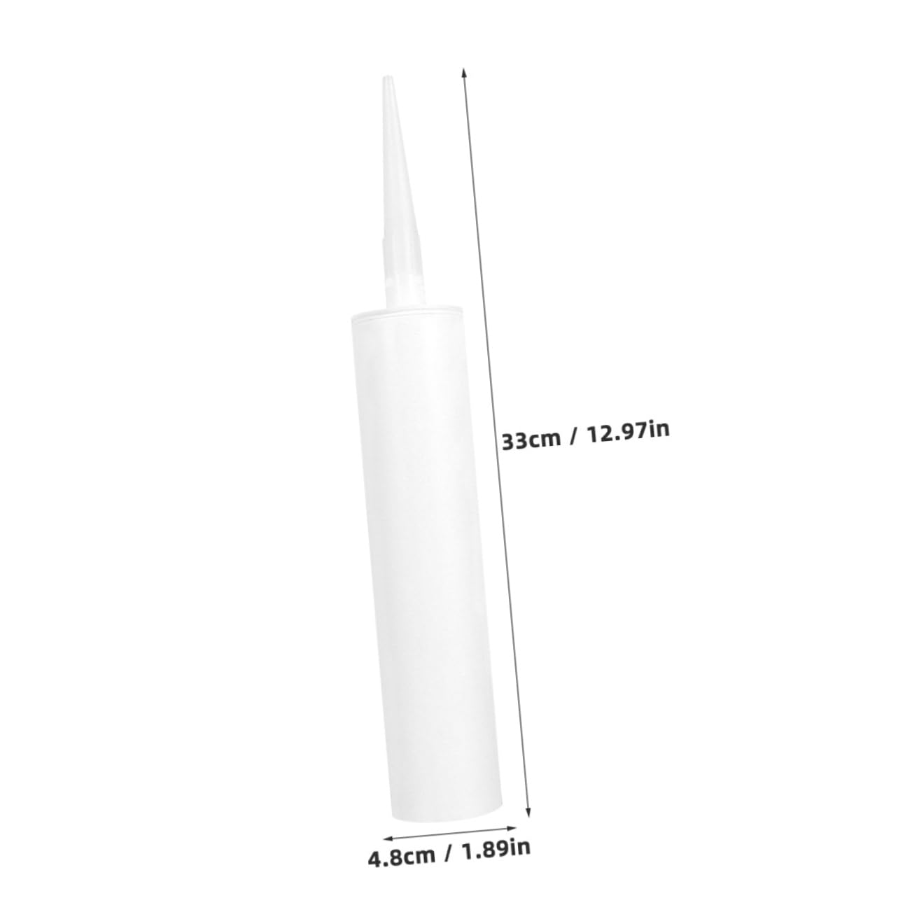 Angoily 5 Ensembles Cartouche De Mastic Vide Soupape Drain Scellant Bloc Buse Tube De Brillant À Lèvres Vide Produit D'étanchéité Pour Tuyaux Liquide Joint Plastique Blanche 4 Pièces * 5