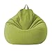 Greenf Pouf Poire Adulte et Enfants, Pouf Géant sans Garnissage, Pouf de Salon, Grande Fauteuil de Salon pour Intérieur et Extérieur, S:70x80cm-Vert