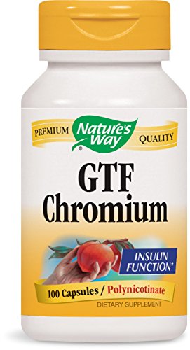Nature's Way GTF Chromium, 100 Capsules (Pack of 2)