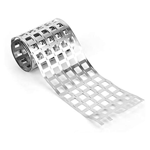 1M 0.15mm Thick Nickel Strip 18650 Lithium Battery Pack Nickel Plated Steel Strip Sheet for 18650 Soldering Tab Battery Pack Spot Welding(6P 0.15 * 107.5mm) Cover