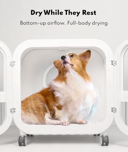 Image of HomeRunPet 135L Pet Dryer Box, Ultra Quiet Dog Dryer for Medium Dogs & Cats