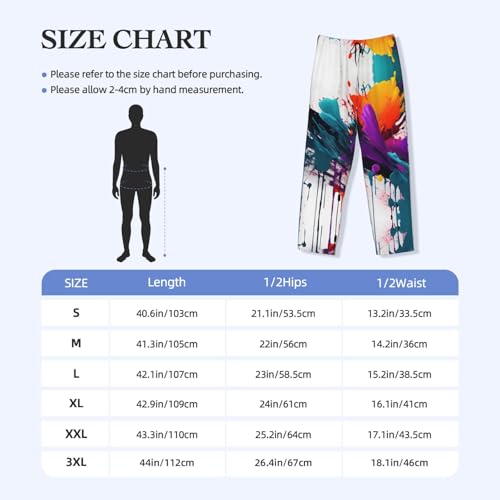 Pantalon de pyjama imprimé éclaboussures pour des soirées cocooning cosy