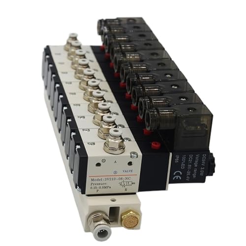 Station d'électrovanne 3V210-08 haute précision DC24V 8mm - 3