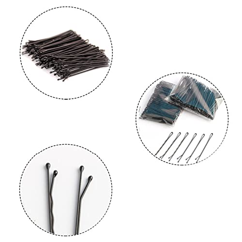 200 Pieces Bobby Pins,Hair Pins for women,Black hair Grips Clip,Wavy Bobby Pins and Straight clip Hair Grips Slides Metal Hair Clips - Image 3