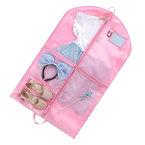 Dance Dress Protective Carriers Water Garment Bag with Multiple Pockets Hanging Storage Bag for Dancewear3