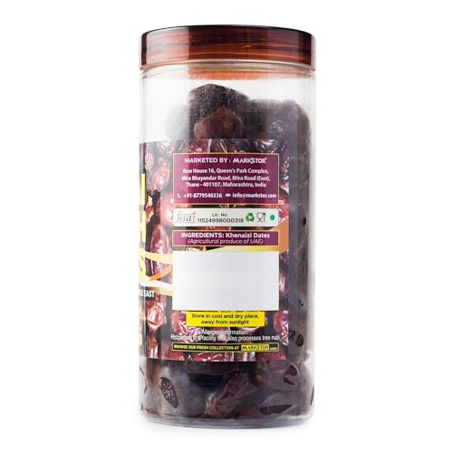 Image of Markstor Dubai Fresh Dates (500g) - Fresh Khenaizi Dates of Middle East