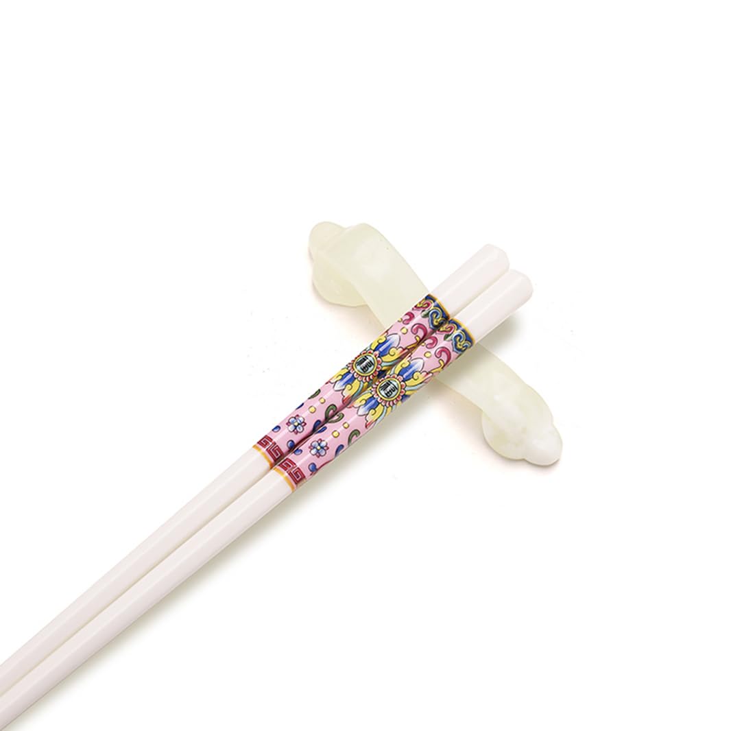 Coffret cadeau de 10 paires de baguettes en porcelaine, coffret cadeau de baguettes réutilisables avec étui, baguettes en céramique de porcelaine de haute qualité, baguettes chinoises lavables au
