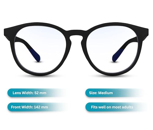 Image of EFERMONE Blue Ray Cut Light Filter Computer Glasses With Antiglare For Eye Protection (Zero Power,Blue Coated)