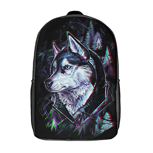 Mochila escolar de lobo para niños bolsa infantil de 42cm