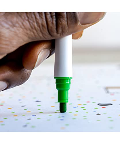 Image of Hello, Artist! Dual Tip Dot Markers, 10 Pieces, 2mm and 5mm Dot Tips, Bright and Vivid Colors