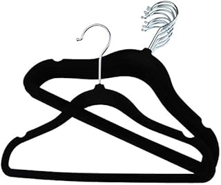 The Hanger Store 20 Kids Purple Non-slip Velvet Space Saving Coat Clothes Hangers with Trouser Bar