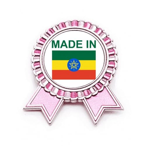 Pin's Ethiopie Badge Broche Rose Médaille Winner en Métal Taille M