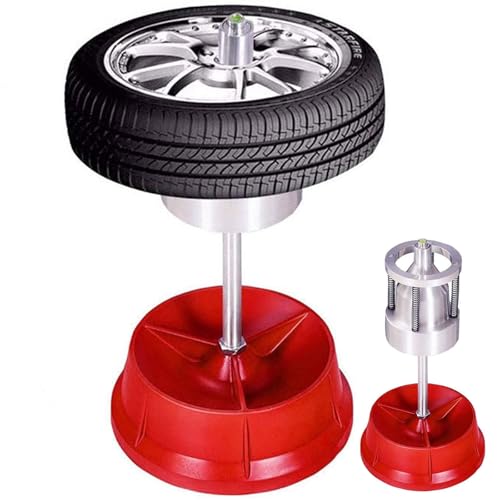 Soporte equilibrador manual de neumáticos para reparación de ruedas de automóviles y camiones ligeros, construcción de acero resistente