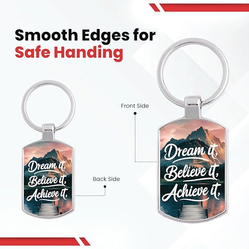 Image of Premium Printed Metal Keychain for Men & Women | High-Definition Artwork Print | Durable Key Ring for Car, Bike, Home & Office Keys | Stylish Decorative Key Holder Gift