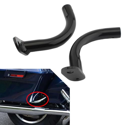 Bacar Saddlebag Saddle Bag Eliminator Guard Bracket Support Negro Aleación de Aluminio Para ELECTRA GLIDE STANDARD CLASSIC Para CVO ELECTRA GLIDE FLHTCSE 1 pareja miniatura 4