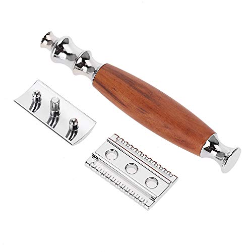 Stainless Steel Beard Shaver,Straight Edge Barber shaver,Barber shaver Compatible with Straight shaver Blade,Sharp, Steel Cutthroat Straight Edge Blade