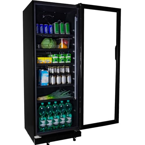 Getränkekühlschrank Zorro ZKB 360 Liter schwarz für Gastronomie und Kiosk
