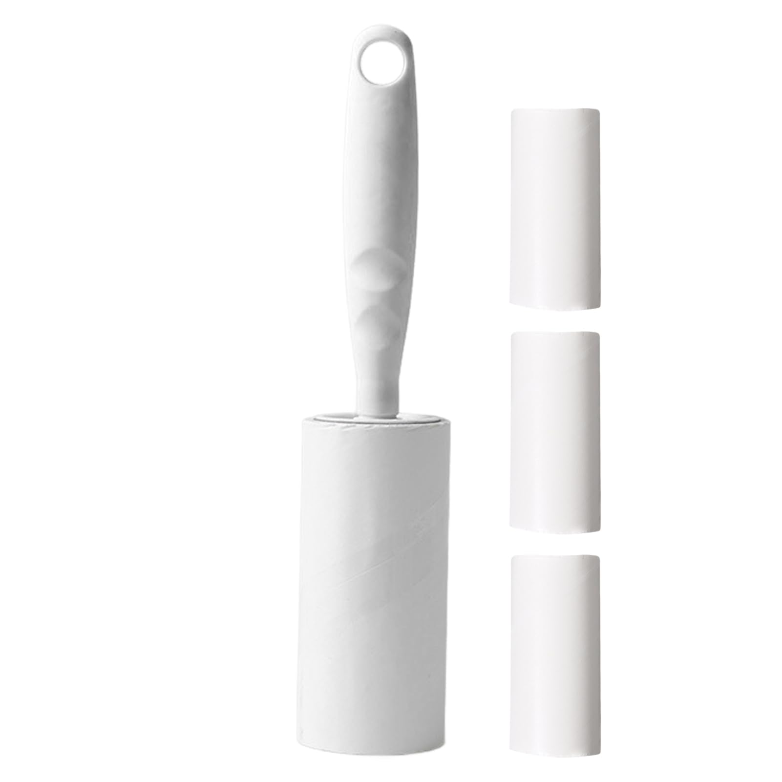 fxwtich Portable Lint Remover Fabric Sweater Shaver Roller Sticky with Non-slip Handle for Fuzz Removal Pet Hair Reusable White