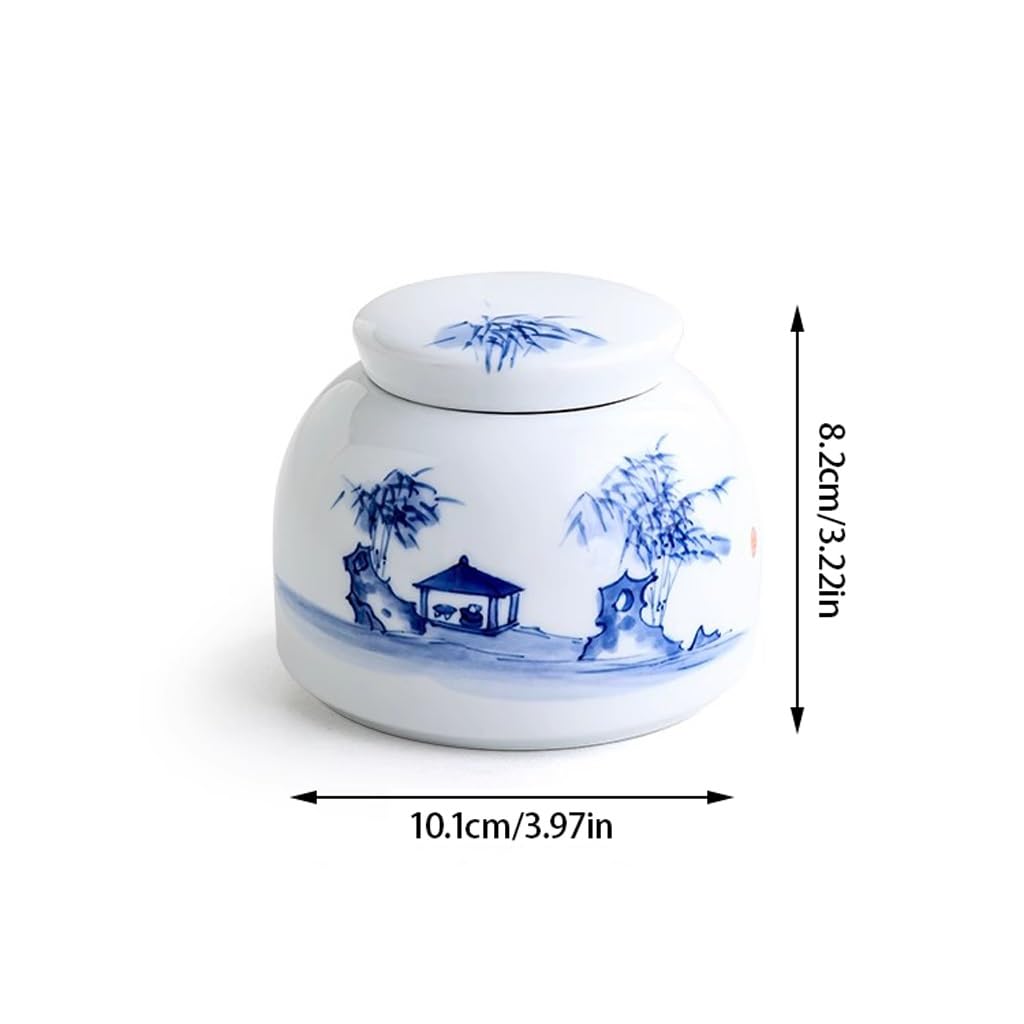 Puszka na herbatę Ceramiczne puszki na herbatę, domowa herbata Pu'er sypka herbata, czarna herbata do przechowywania puszek na herbatę, zamknięte małe puszki pudełko do przechowywania herba