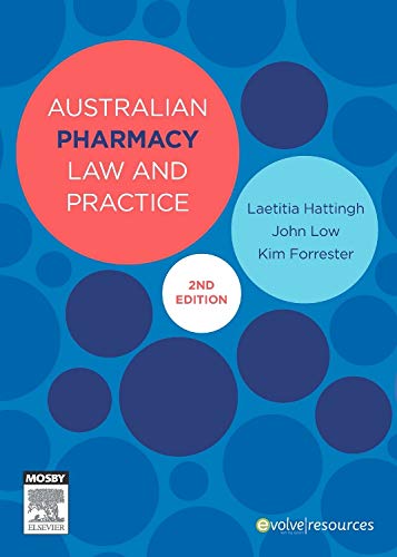 Buy Australian Pharmacy Law and Practice — BookShops.in