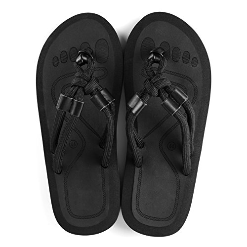 Mesa Men's Modern Zori Flip-Flop Sandals Onyx Black Medium Size 9-102