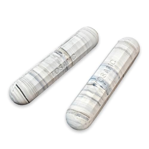 TOSAMC 3lb Dumbbell Weights for Women at Home Set of 2, Marble Grey Small Dumbbell Hand Weight Bars for Women, 3lbs Dumbbells Exercise Weights Pilates Equipment for Home Workouts Strength Training, Gym, Yoga, Walking -  ZGD-021