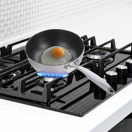 Casserole en acier inoxydable 18 cm avec revêtement alvéolé durable